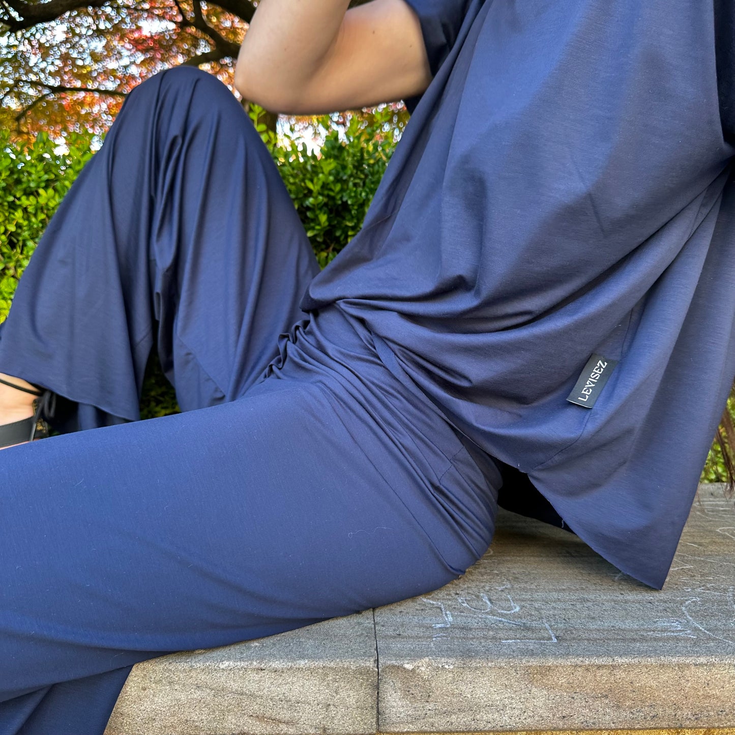 PANTALONI CLOPOT ‘BLUEBERRY’, DIN LYOCELL