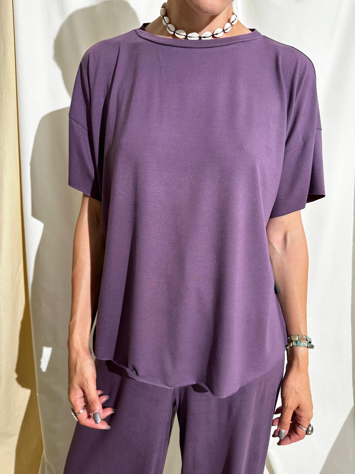 TRICOU 'PLUM', DIN LYOCELL